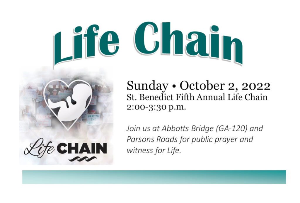 St. Benedict Fifth Annual Life Chain