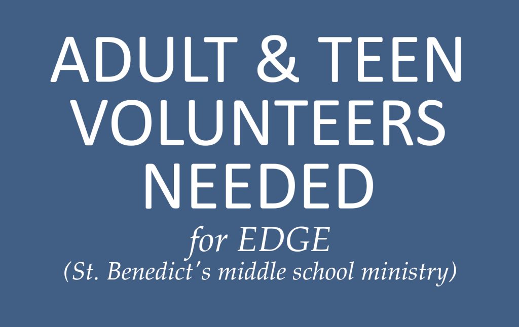 Adult & Teen Volunteers Needed