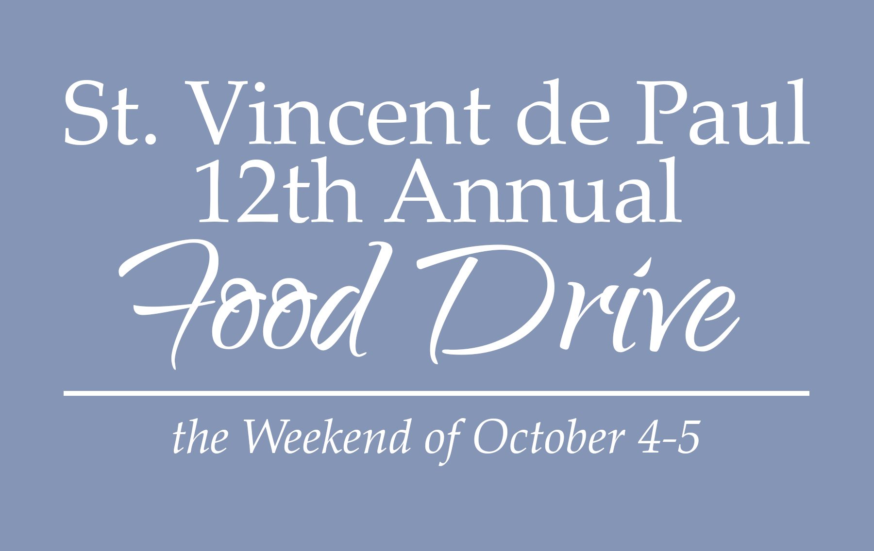 SVdP Food Drive
